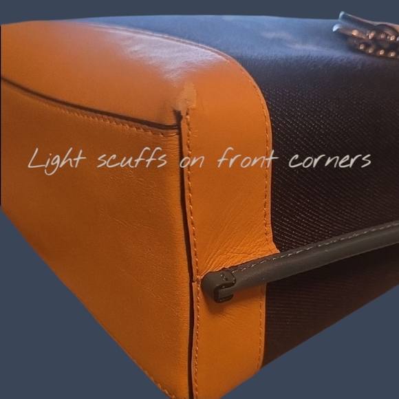 COACH Mollie 25 Tote Bag In Colorblock EUC - Picture 7 of 13